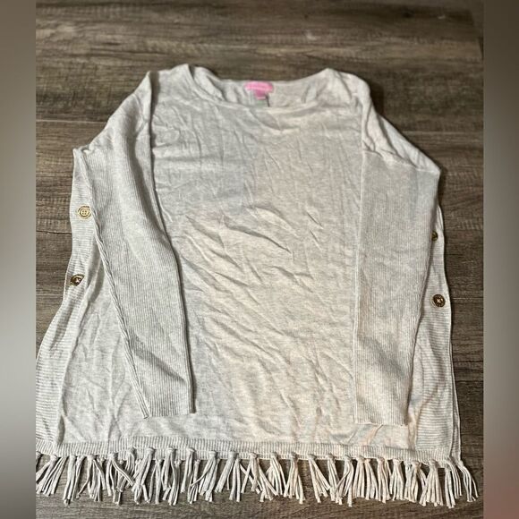 Lilly Pulitzer Ramona Fringe Sweater Small - Picture 1 of 6
